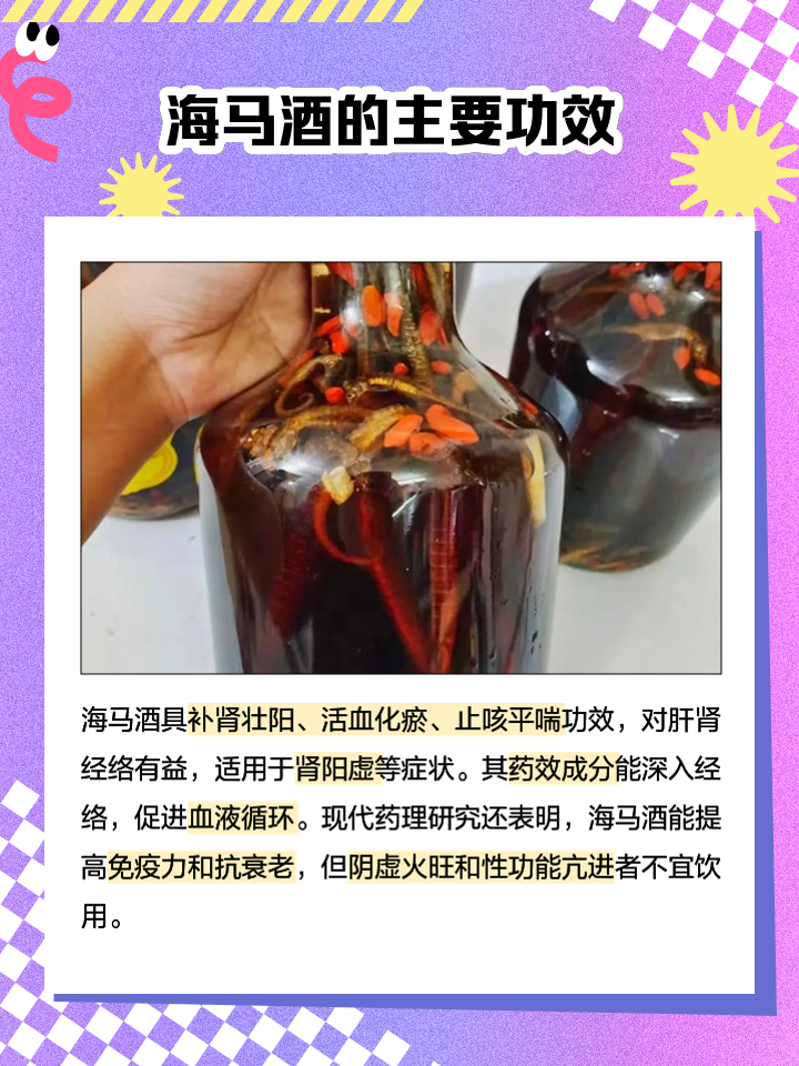 海马酒的功效