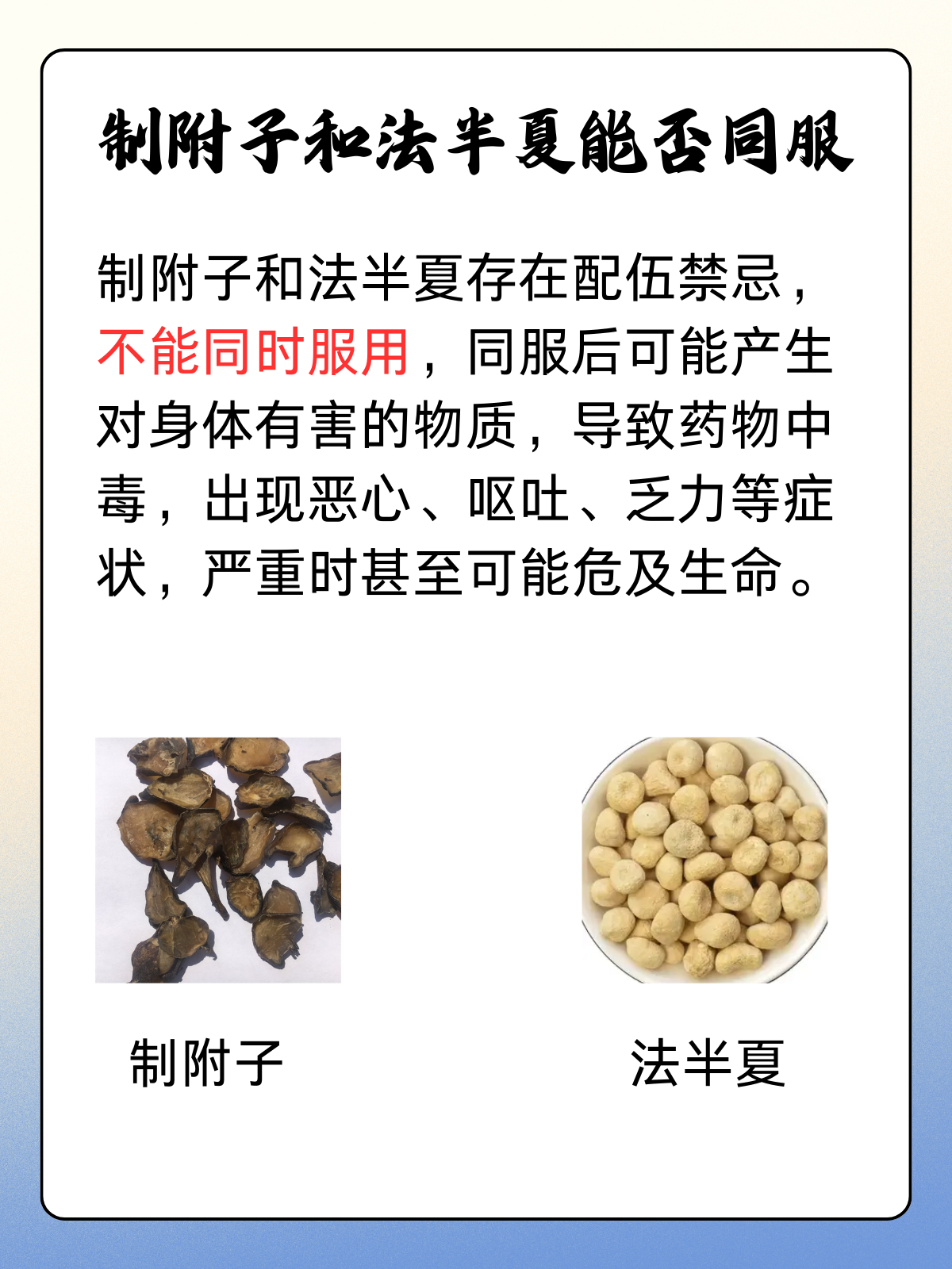 制附子的功效与作用