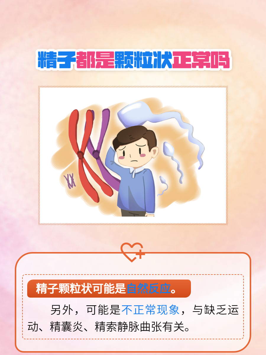 精子有颗粒状的东西是什么原因