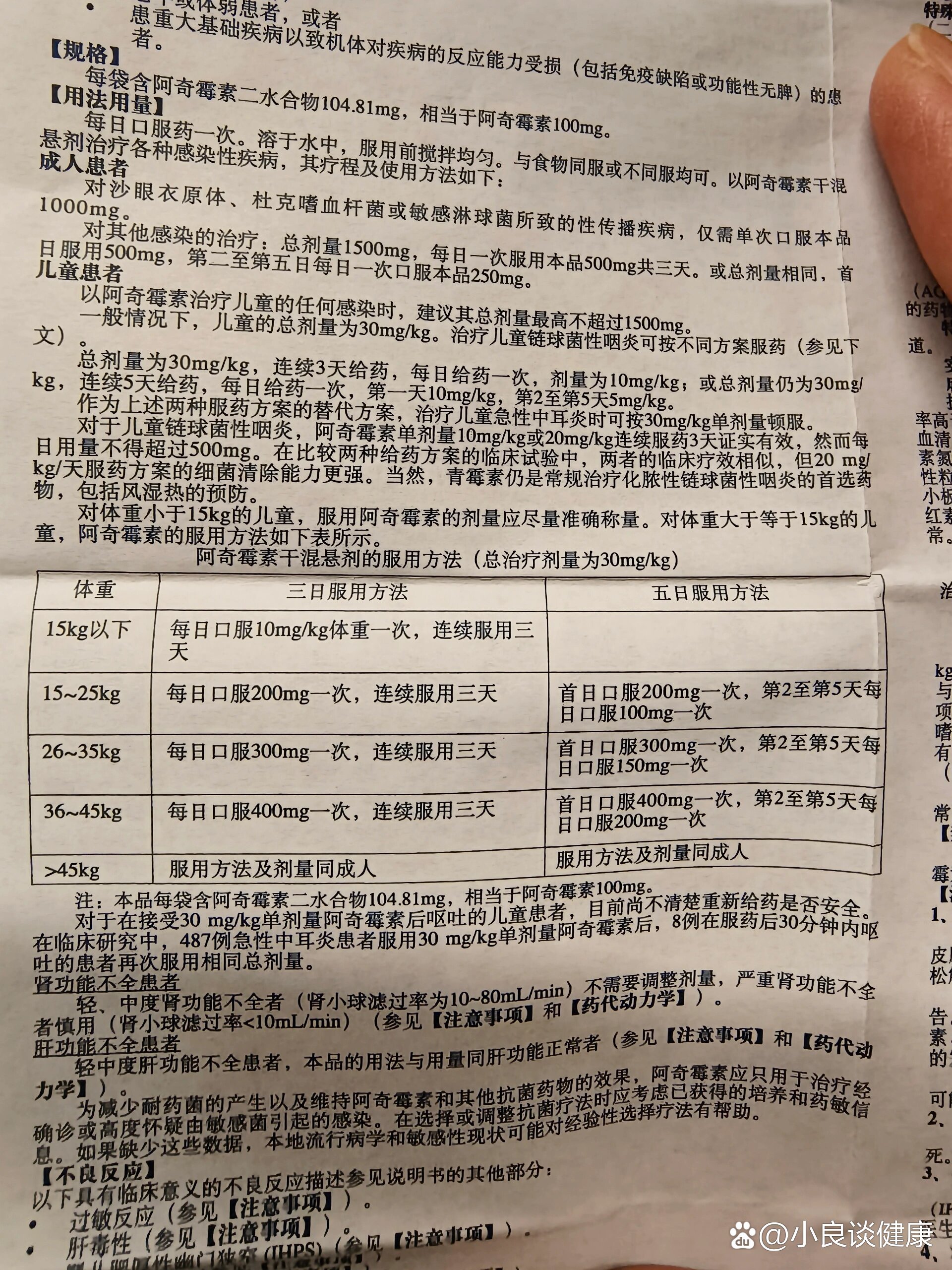 阿奇霉素说明书