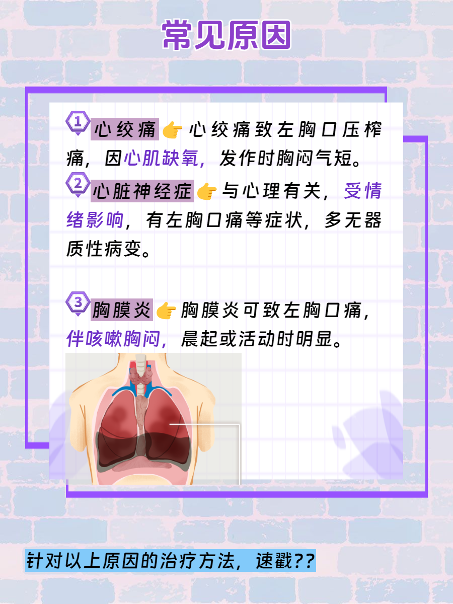 左胸口疼是怎么回事