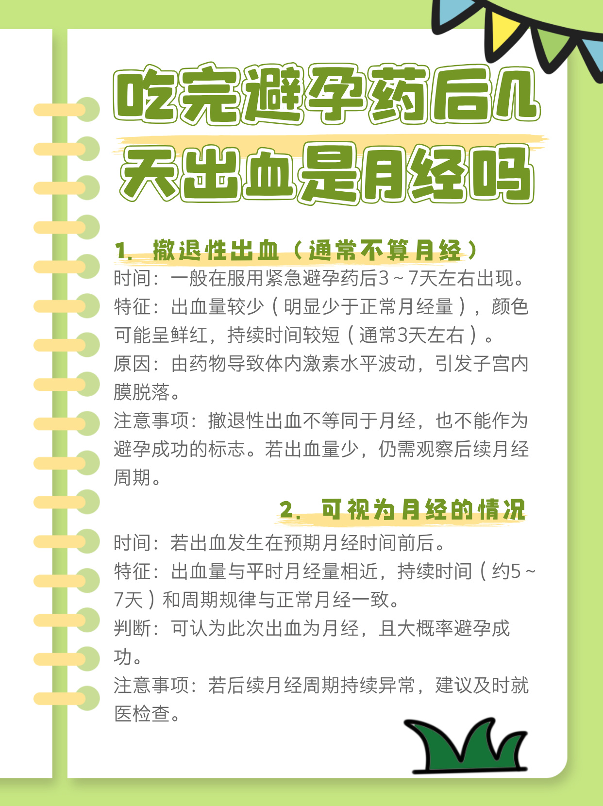 避孕药推迟月经