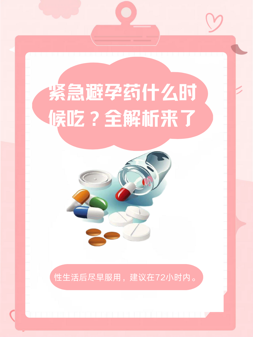 紧急避孕药什么时候吃?