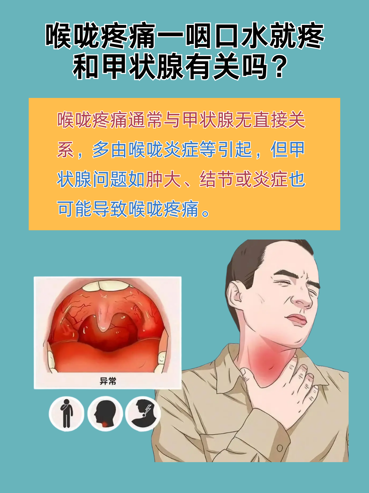咽口水时候喉咙疼怎么办