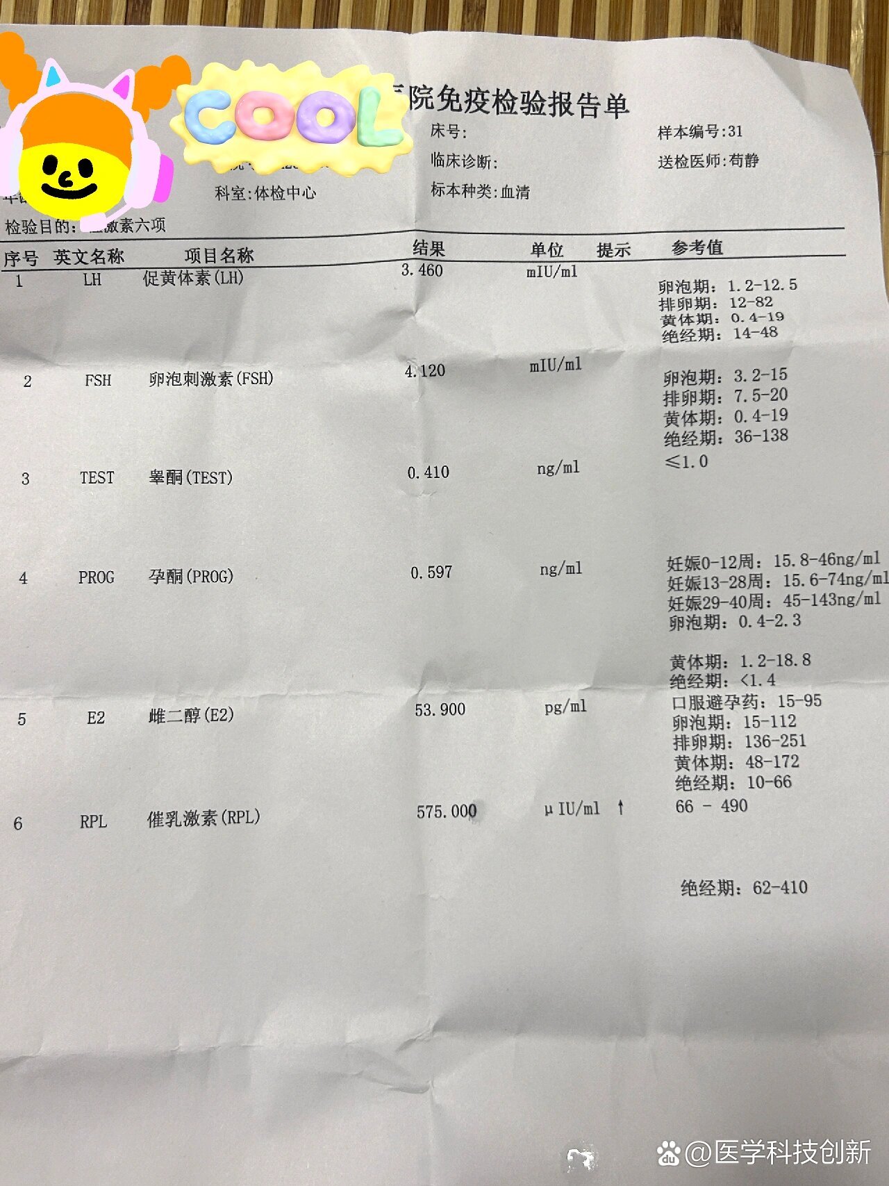 泌乳素正常值是多少?