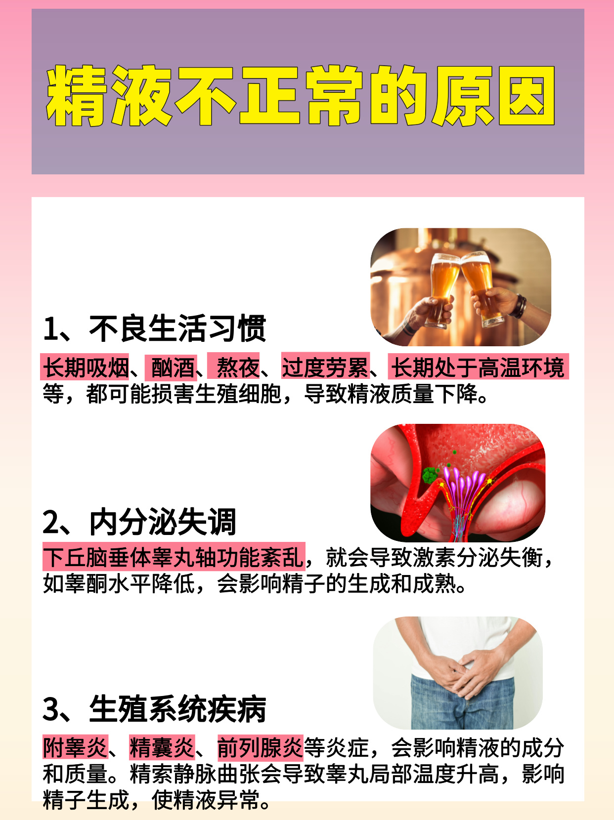 精子成果冻状是什么原因