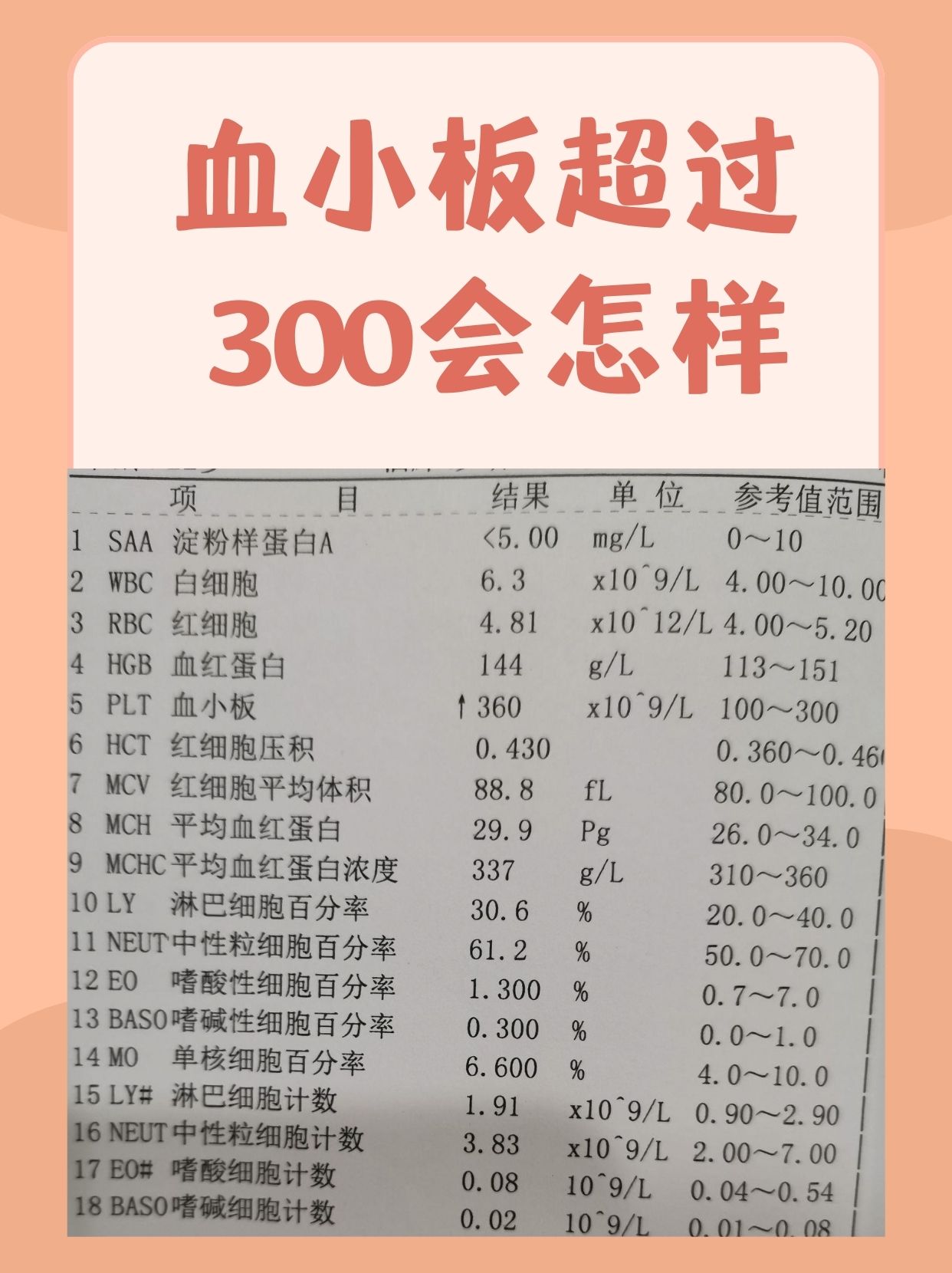 红细胞计数偏高是什么原因