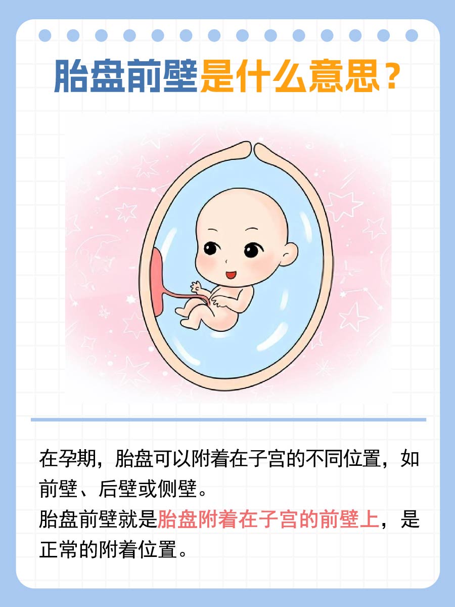 胎盘位于前壁什么意思