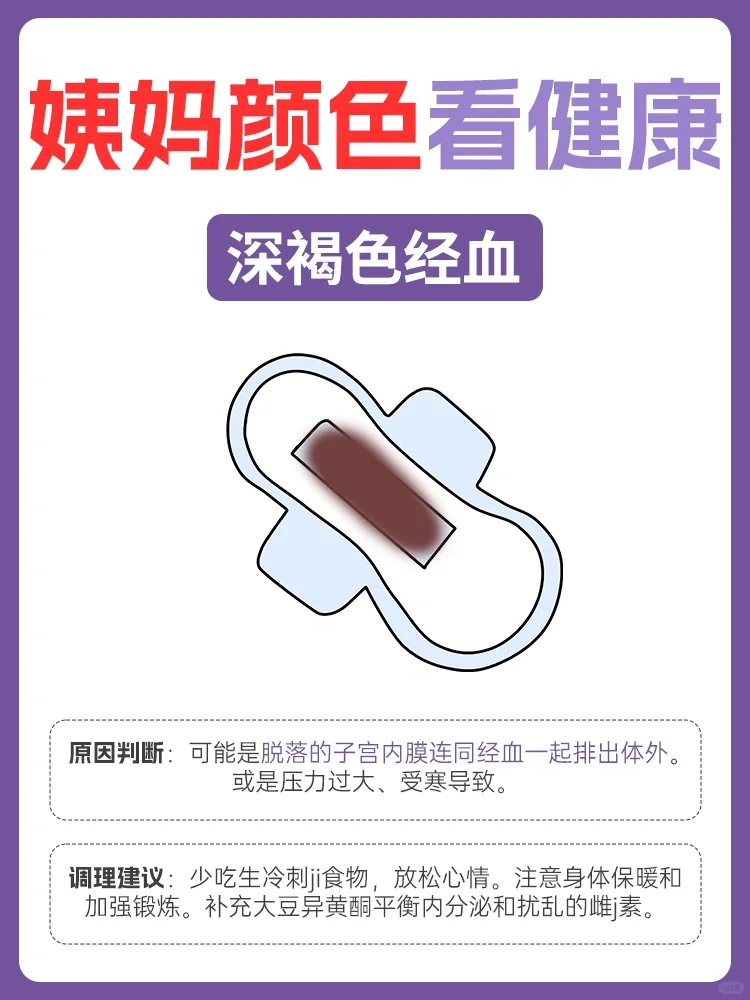 月经呈褐色