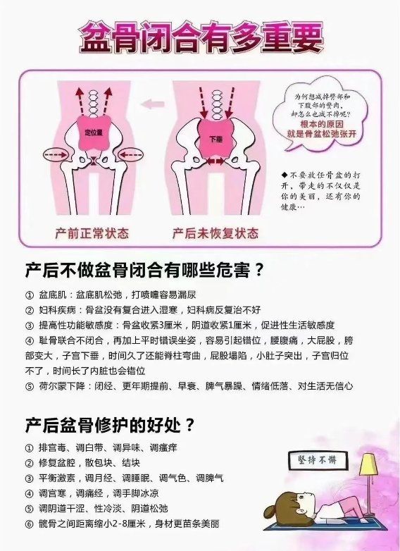 产后有必要做骨盆修复吗
