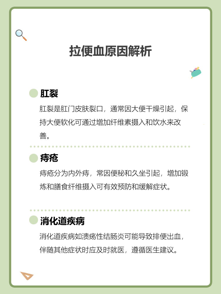 大便出血有几种原因
