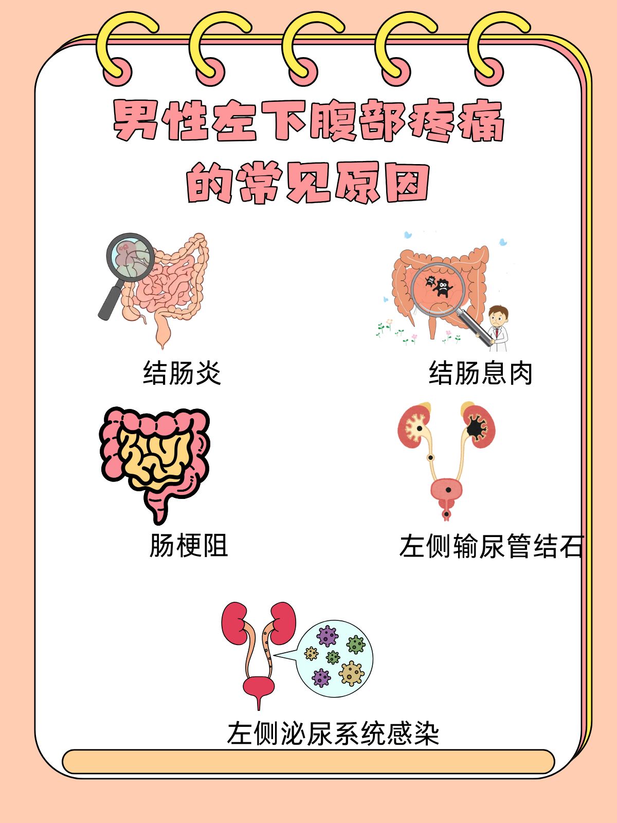 肚子左边疼,绞痛,是什么原因呢?