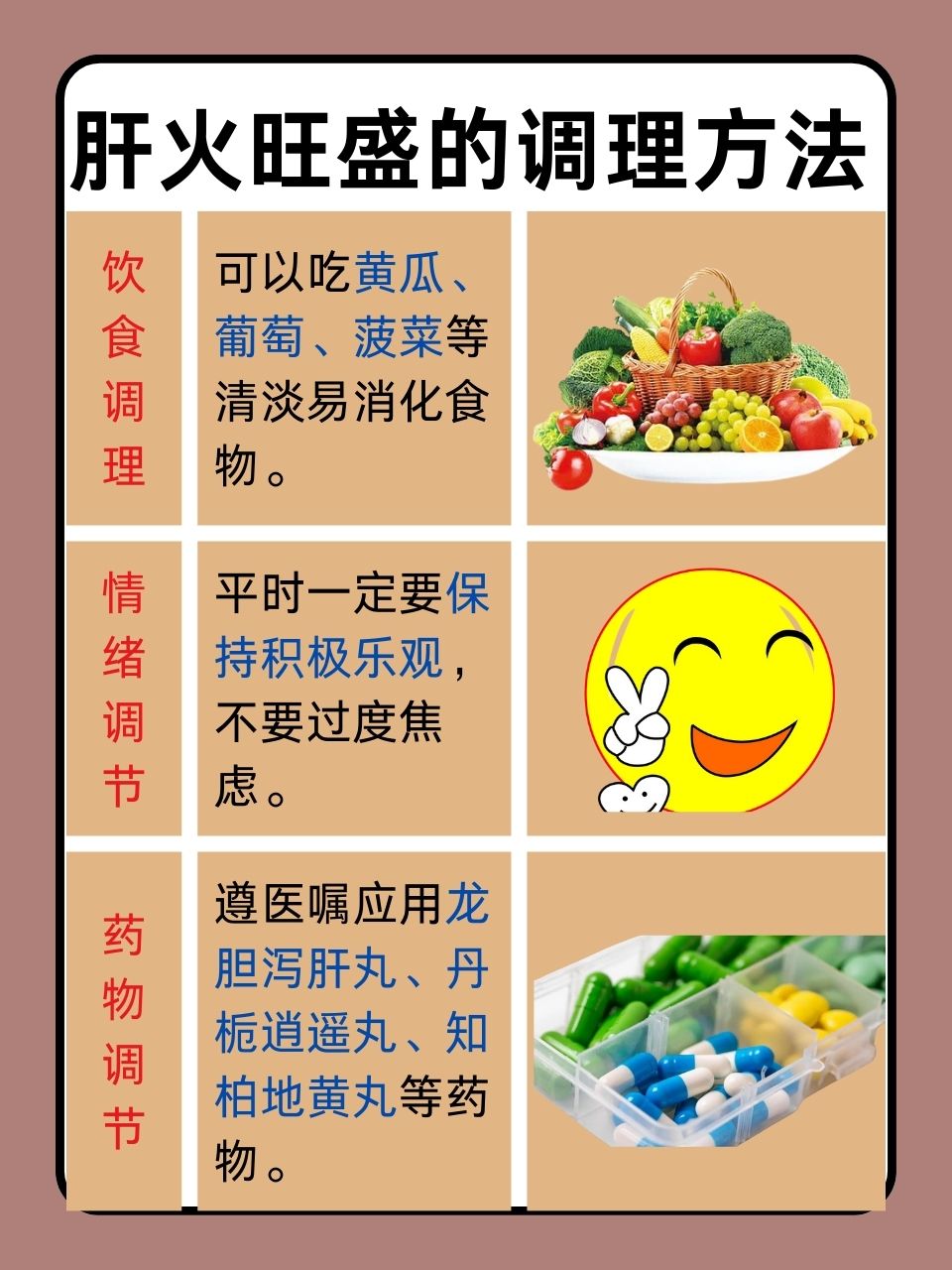 肝火旺湿气重怎么调理
