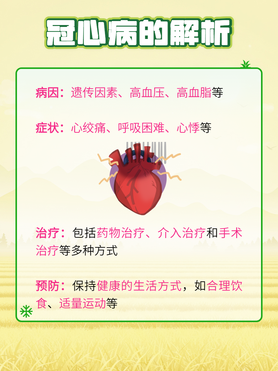 早期冠心病可以根治吗