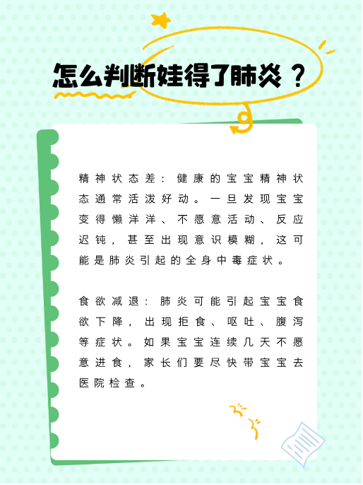 小儿肺炎的症状有哪些是什么