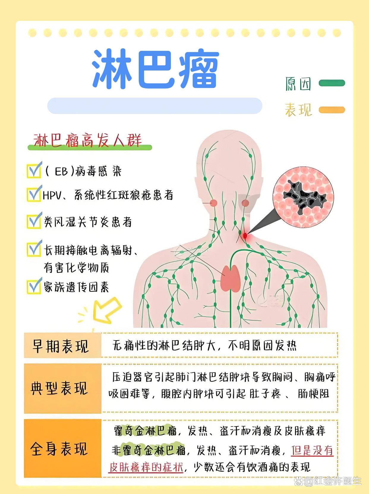 淋巴癌传染吗..