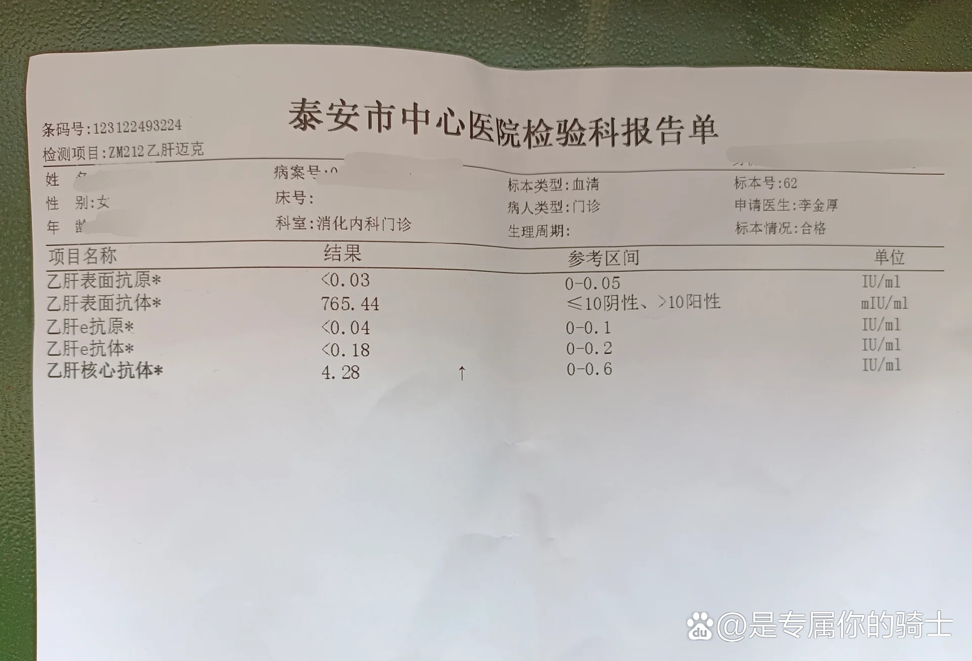 乙肝病毒DNA荧光定量