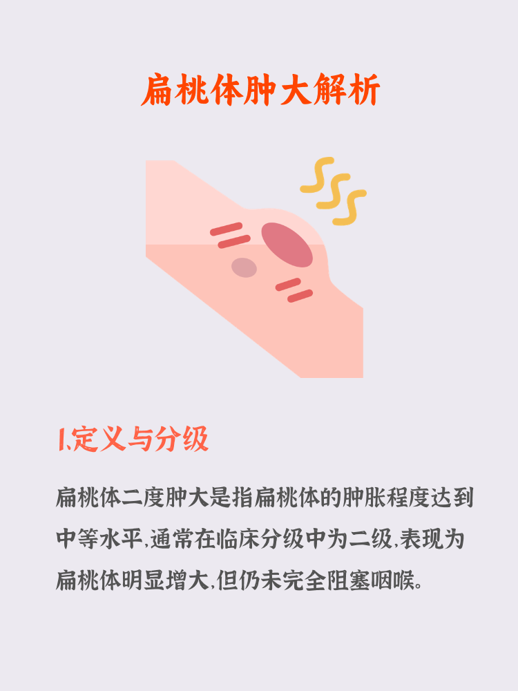 扁桃体肿大分哪几度
