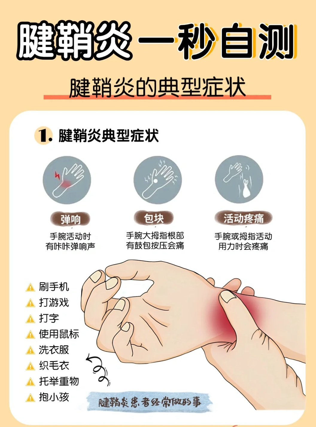手腕腱鞘炎偏方