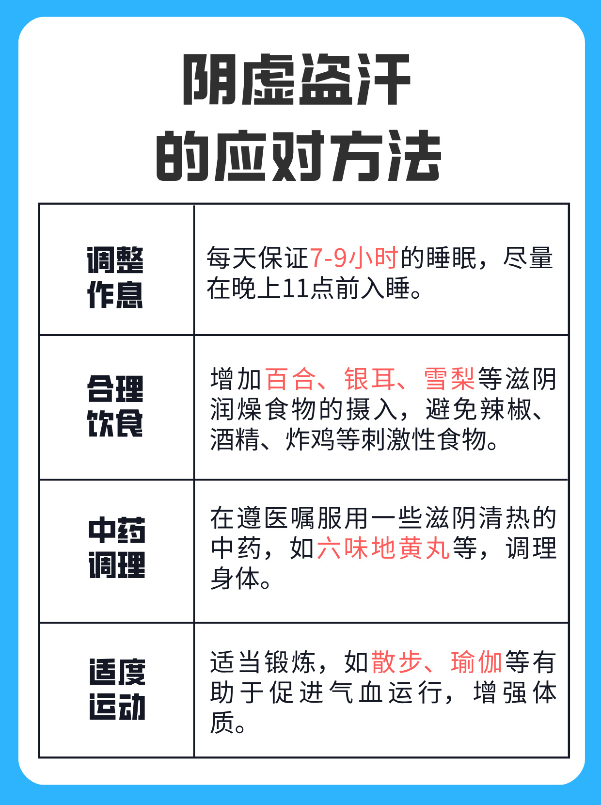 阴虚咋调理