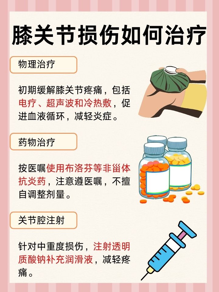 膝关节炎有哪些治疗方式?