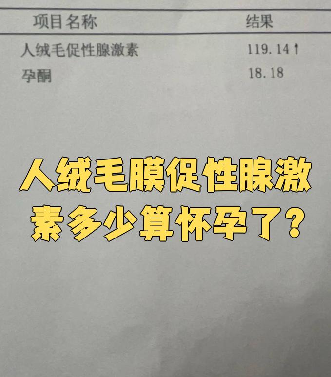 人绒毛膜大于几是怀孕