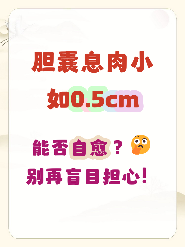 胆囊息肉能自行消失吗?