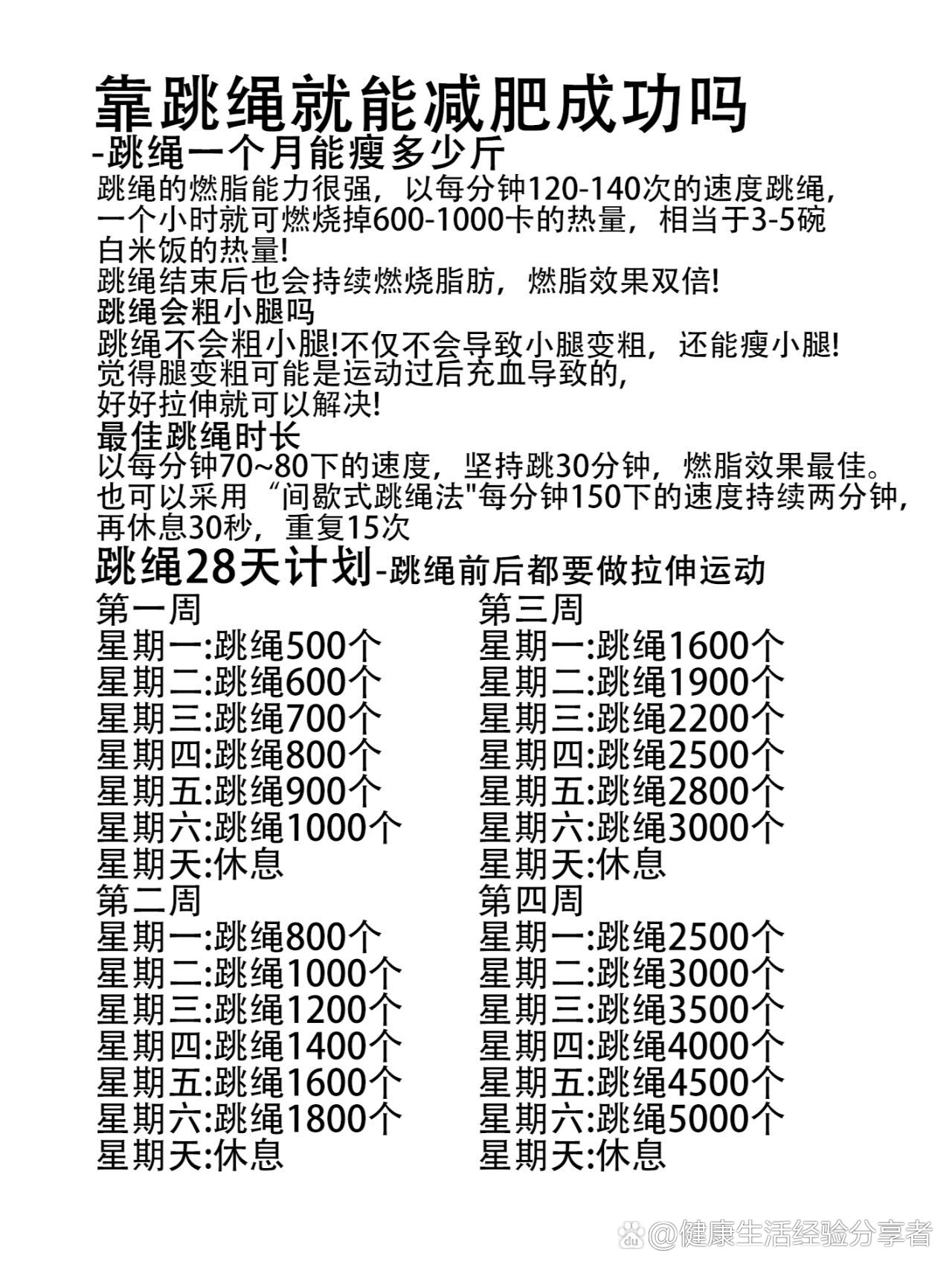 跳绳能减腿吗