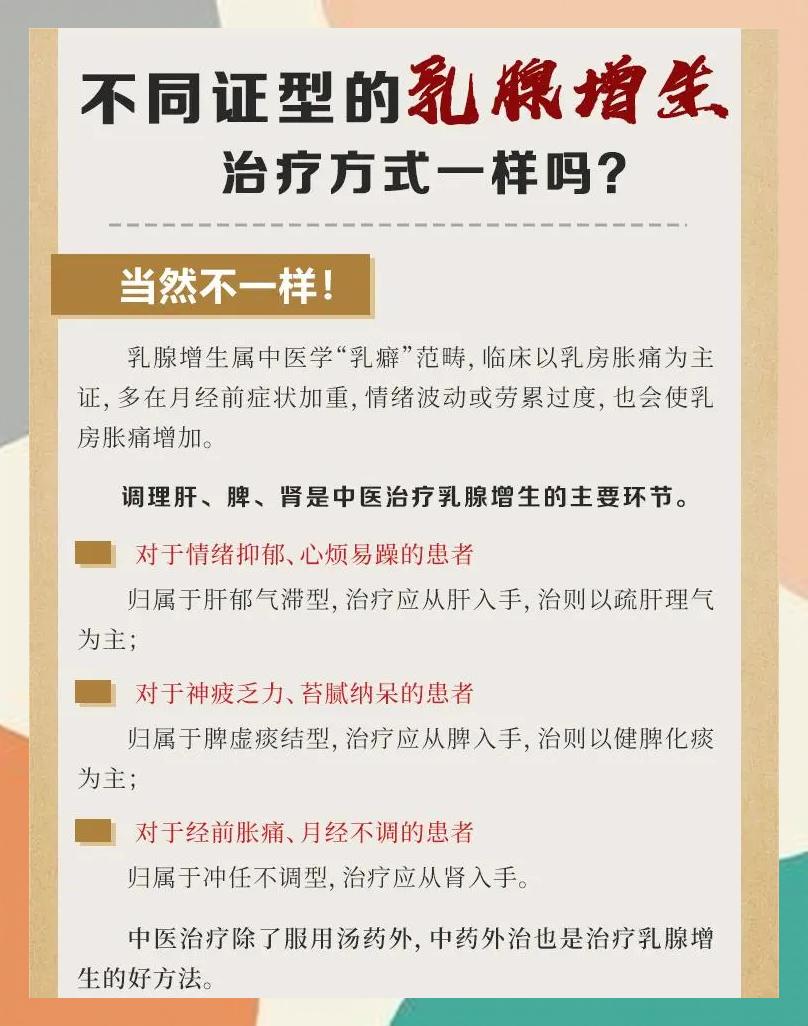 治疗乳腺增生的方法有哪些？