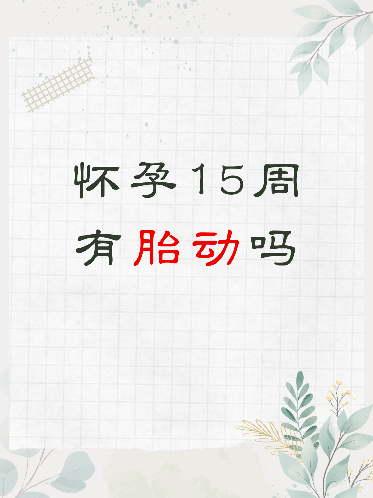 怀孕多少周有胎动