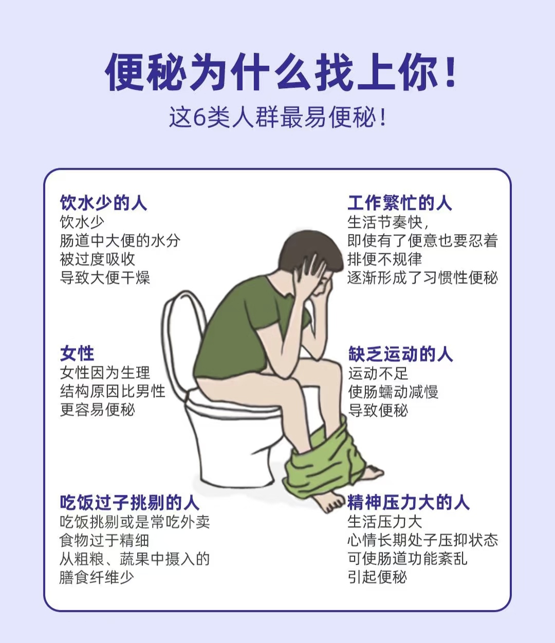 老是便秘怎么办?
