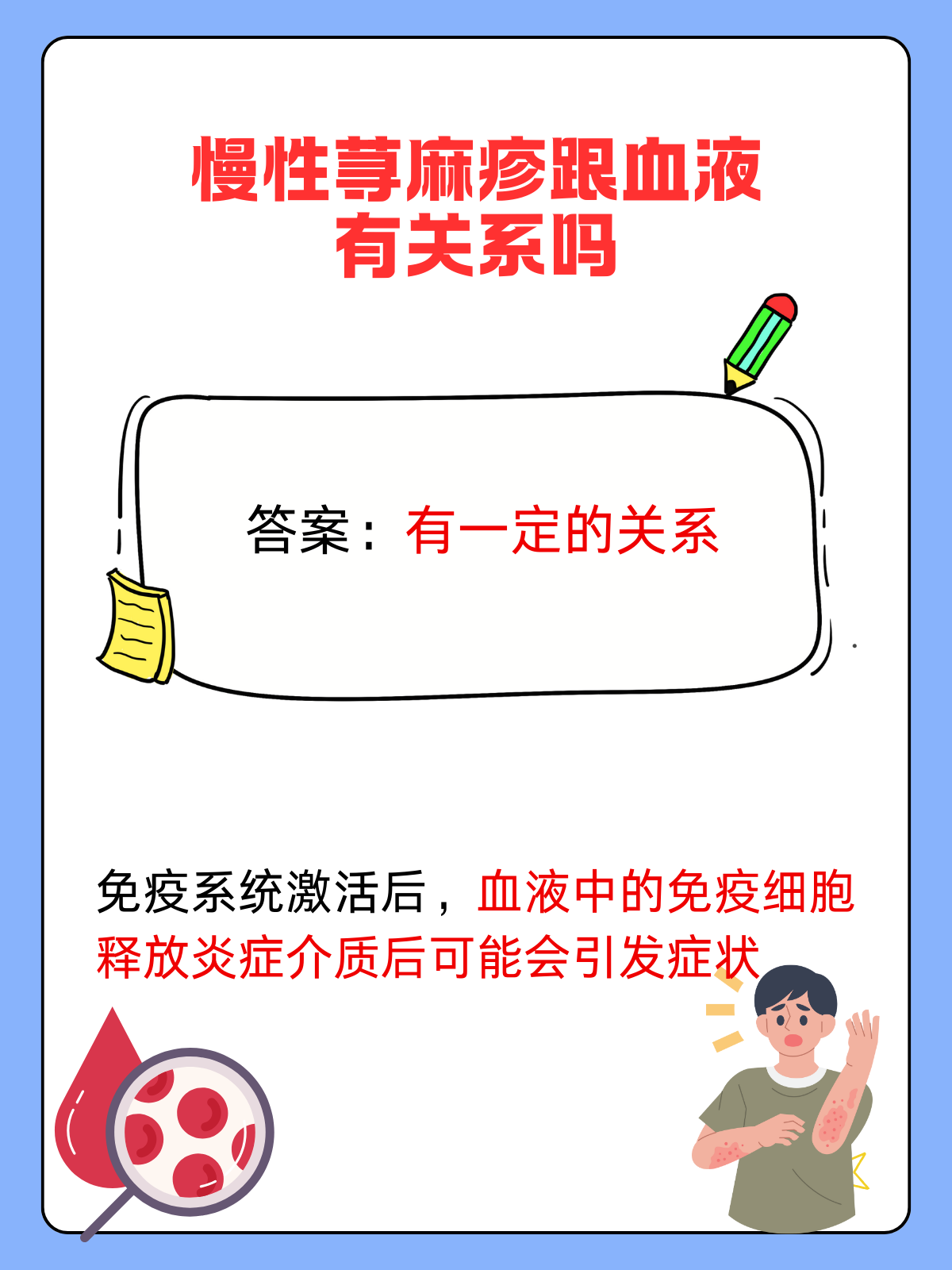 慢性荨麻疹的起因