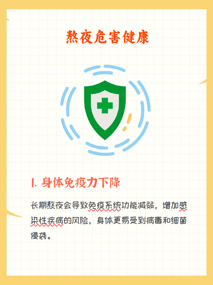 总是熬夜对身体的危害