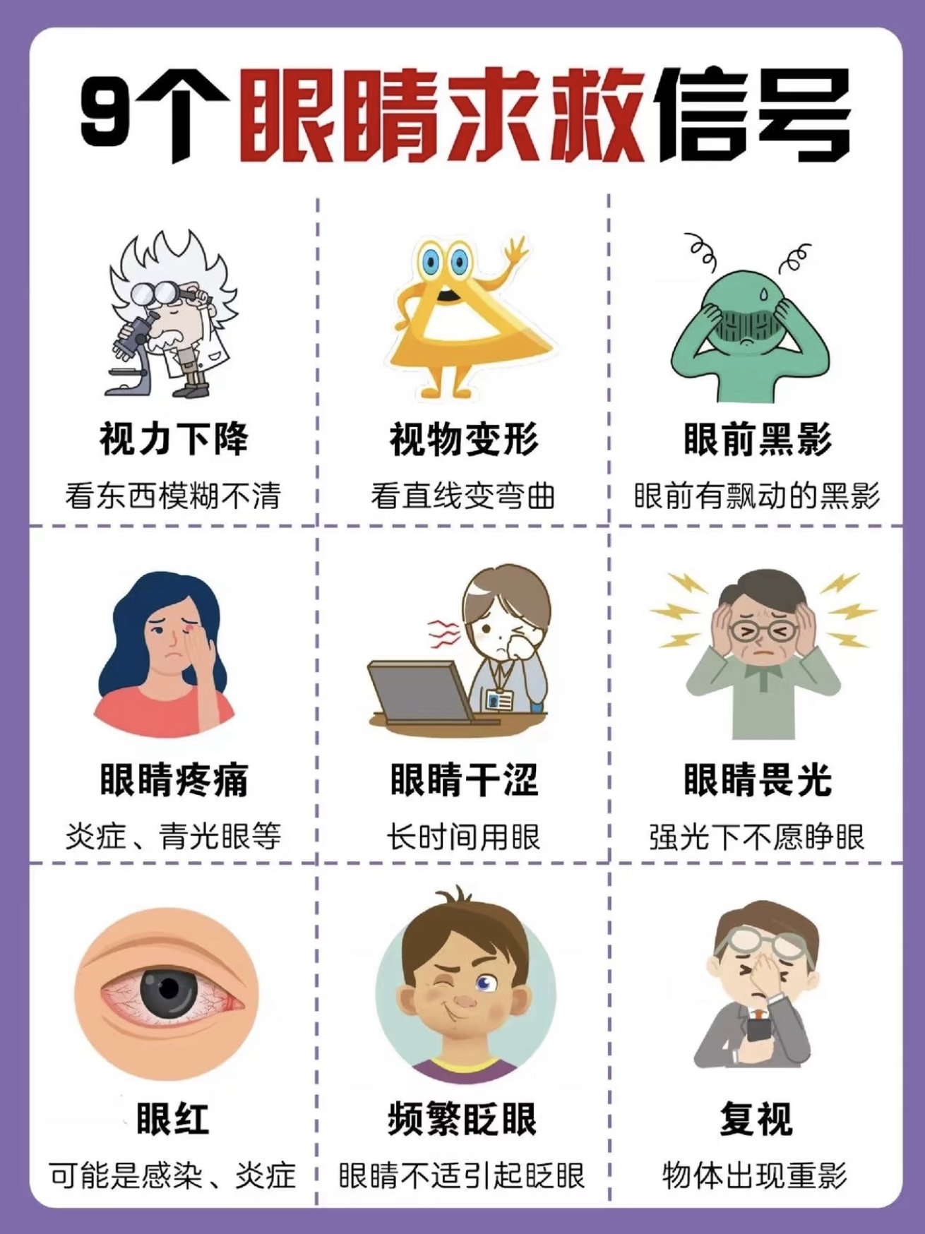 眼花是什么原因?