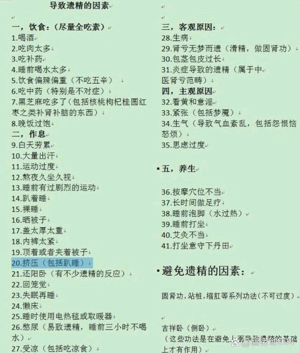 遗精太频繁怎么治疗?