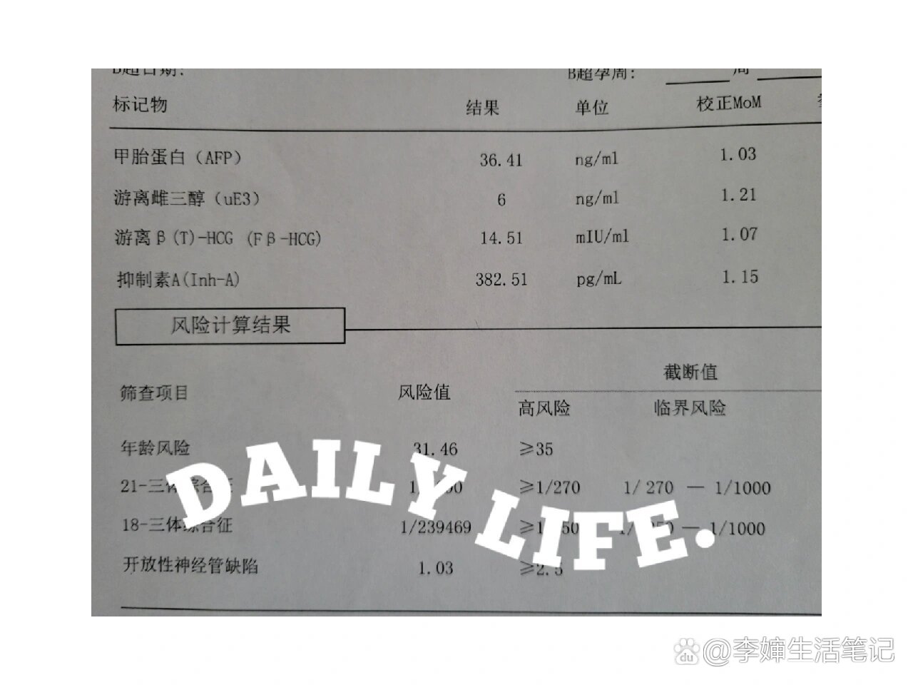 从唐筛数据怎么看男女