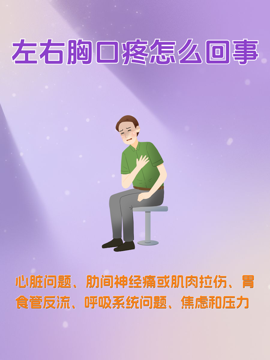 胸口中间疼是怎么回事