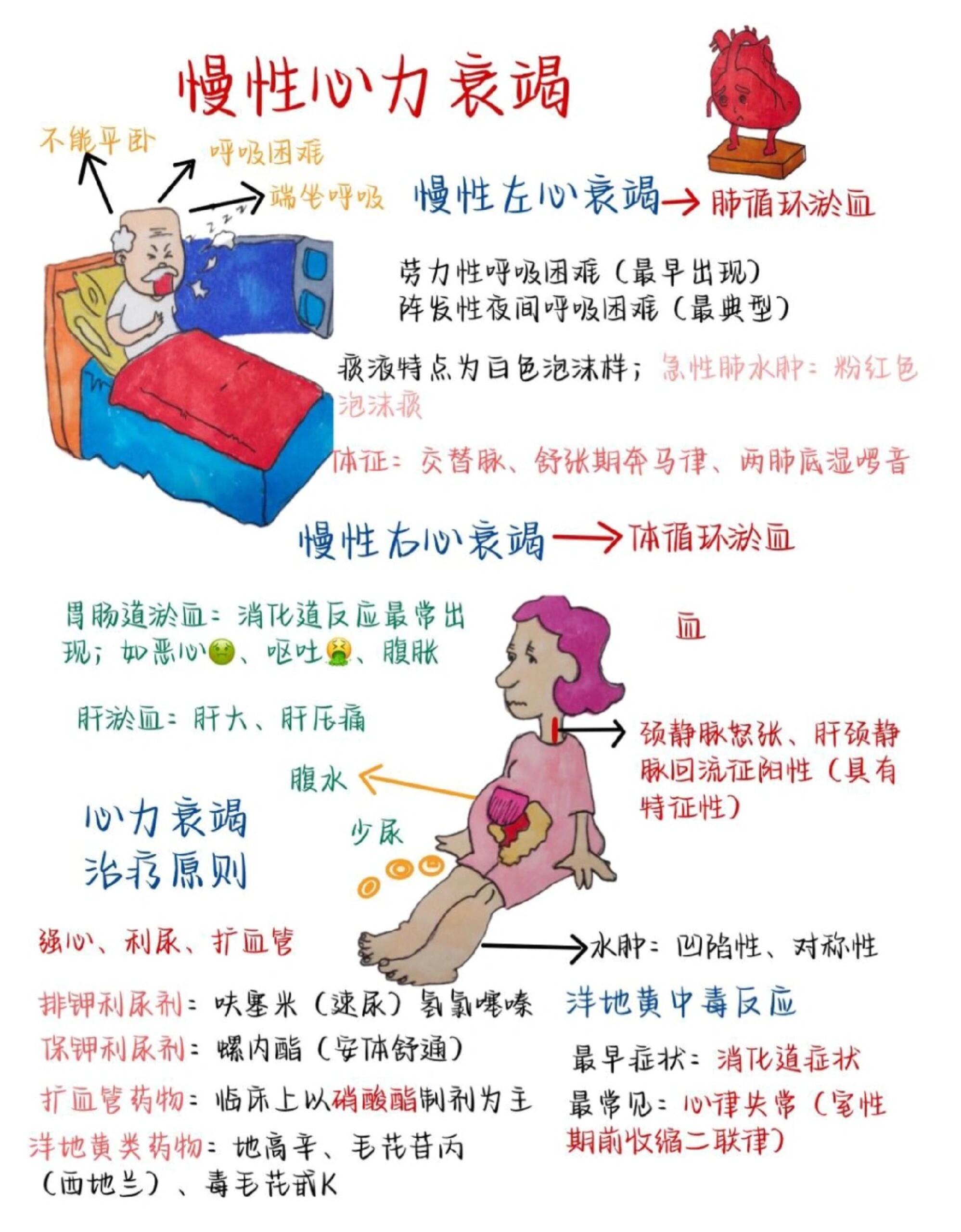 心衰的三大指标