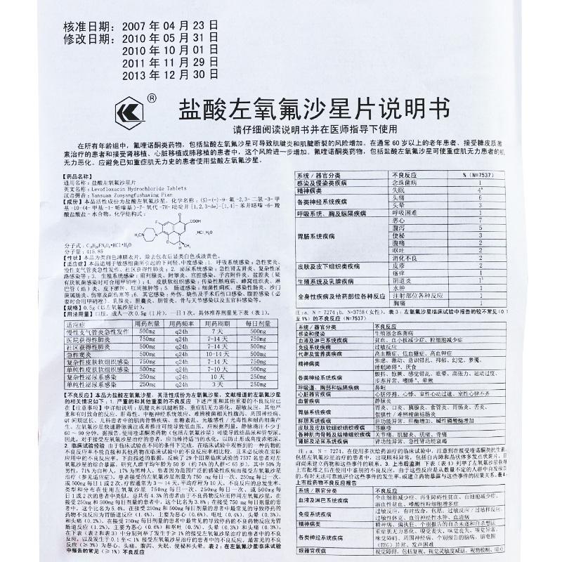 盐酸左氧氟沙星片怎么吃