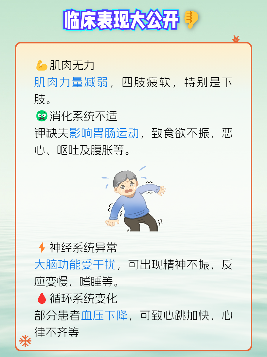 缺钾的症状与危害