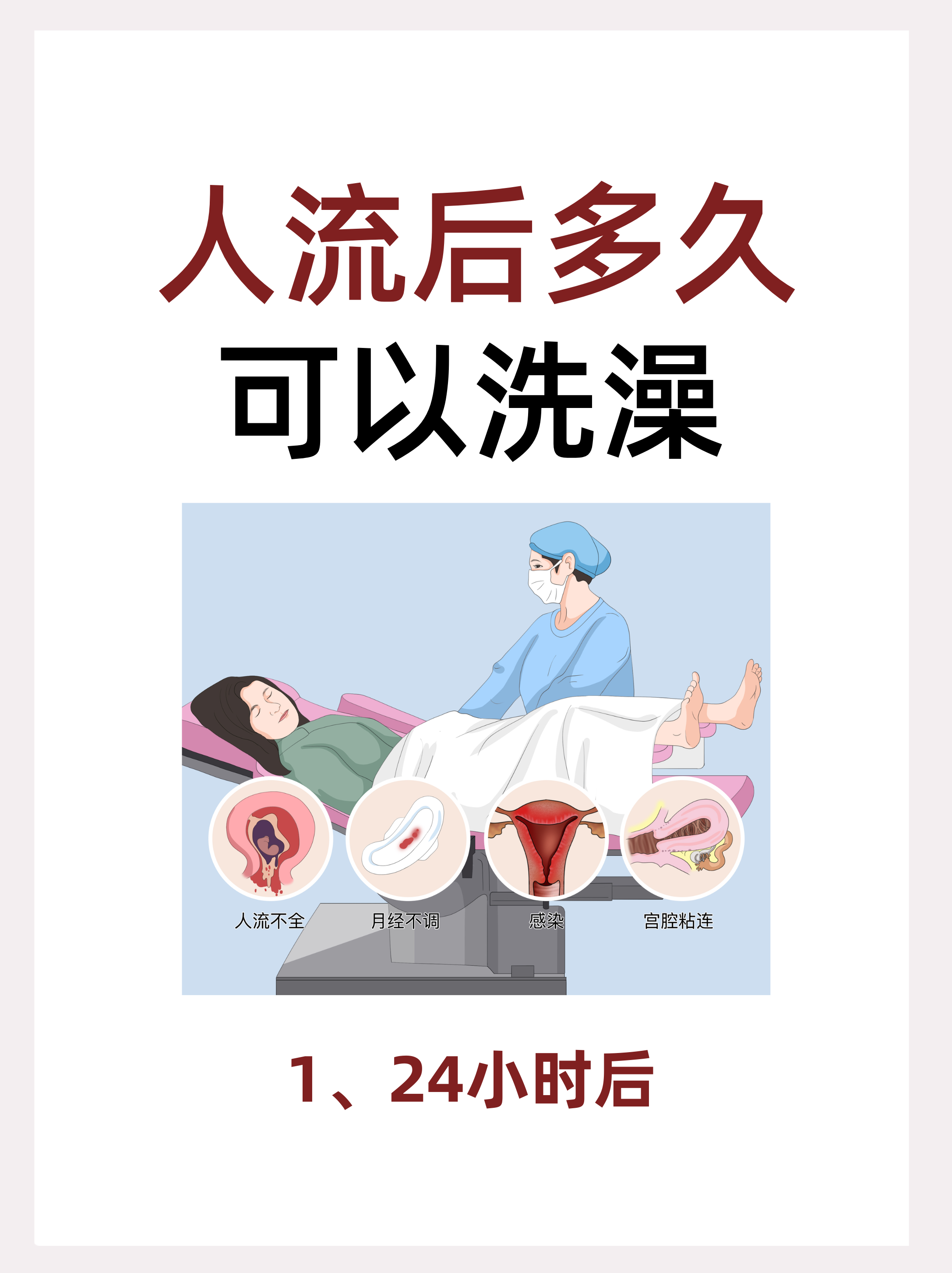 人流后多久可以出门