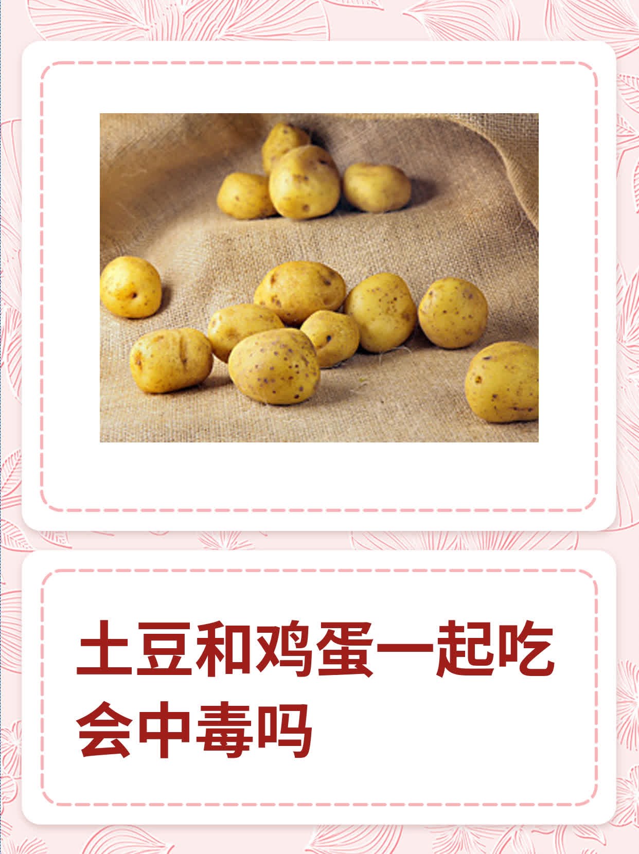 土豆可以和鸡蛋一起吃吗