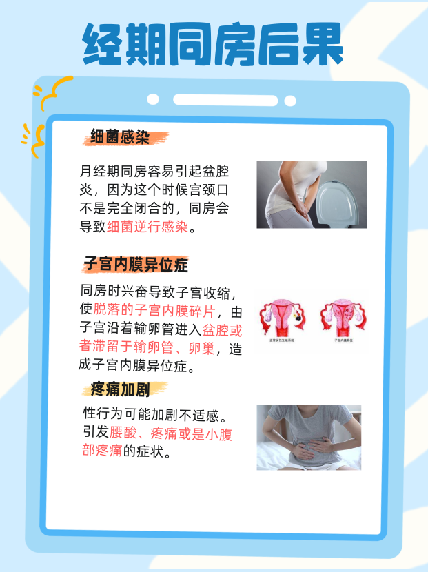 月经最后一天同房怎么办