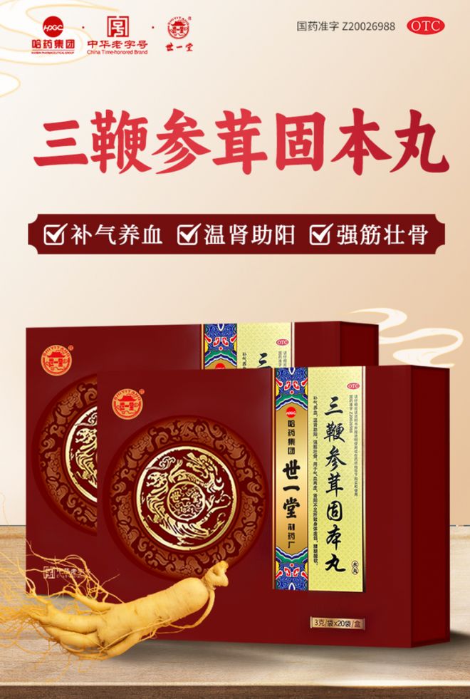 参茸三鞭丸功能主治什么?