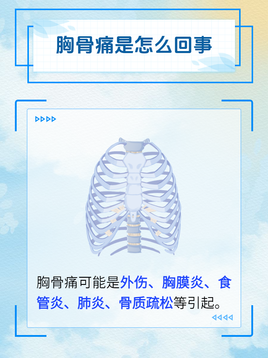 胸骨痛是怎么回事?