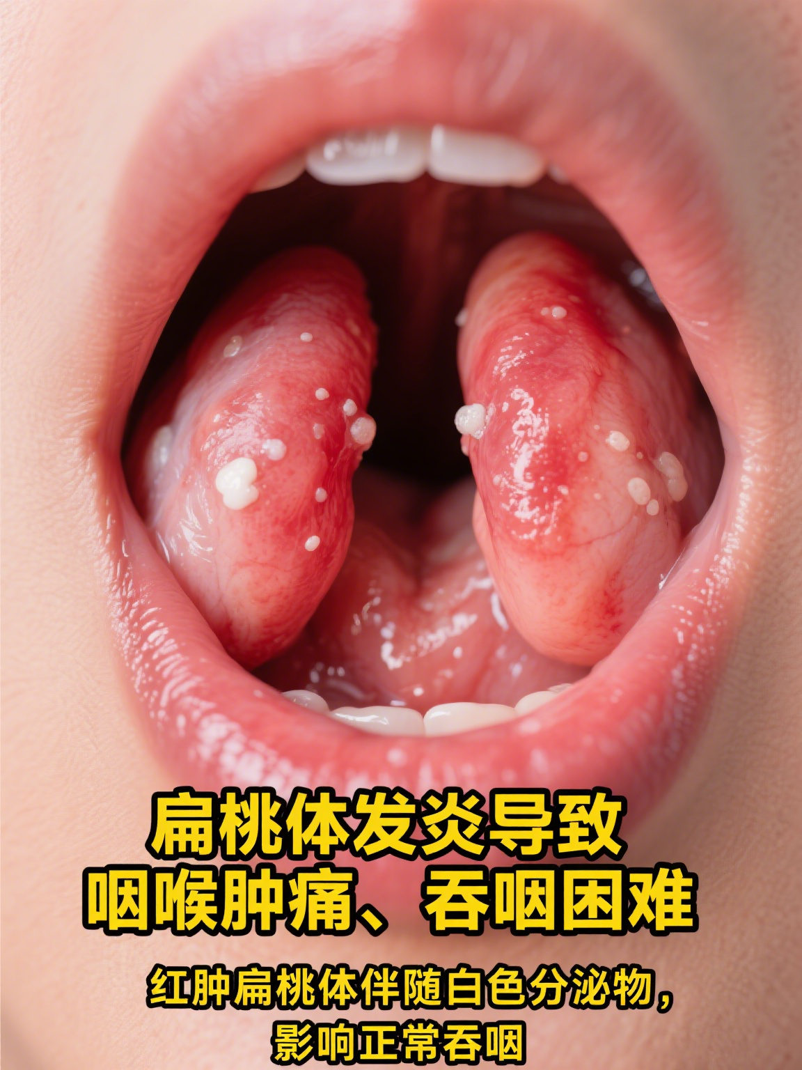 扁桃体炎有哪些症状出现?