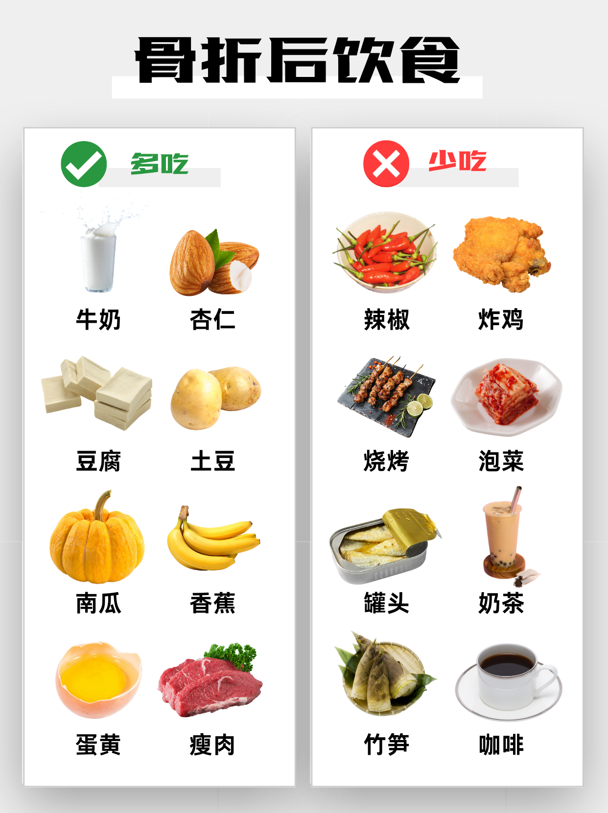 骨折吃什么恢复得快