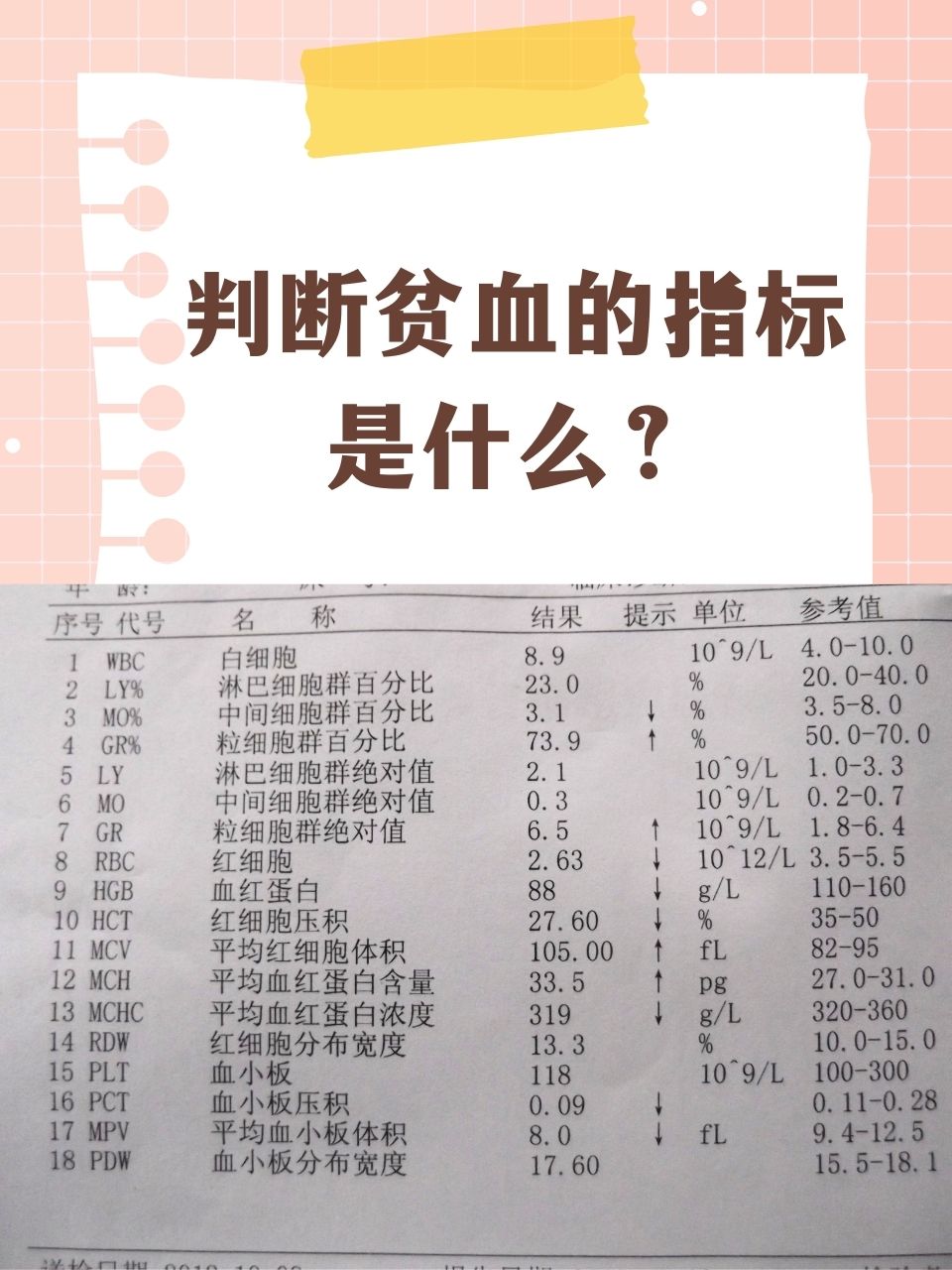 重度贫血有哪些类型