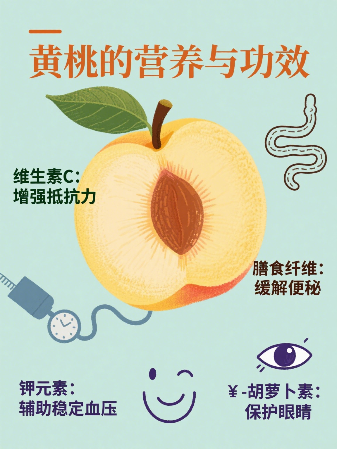 黄桃的营养价值