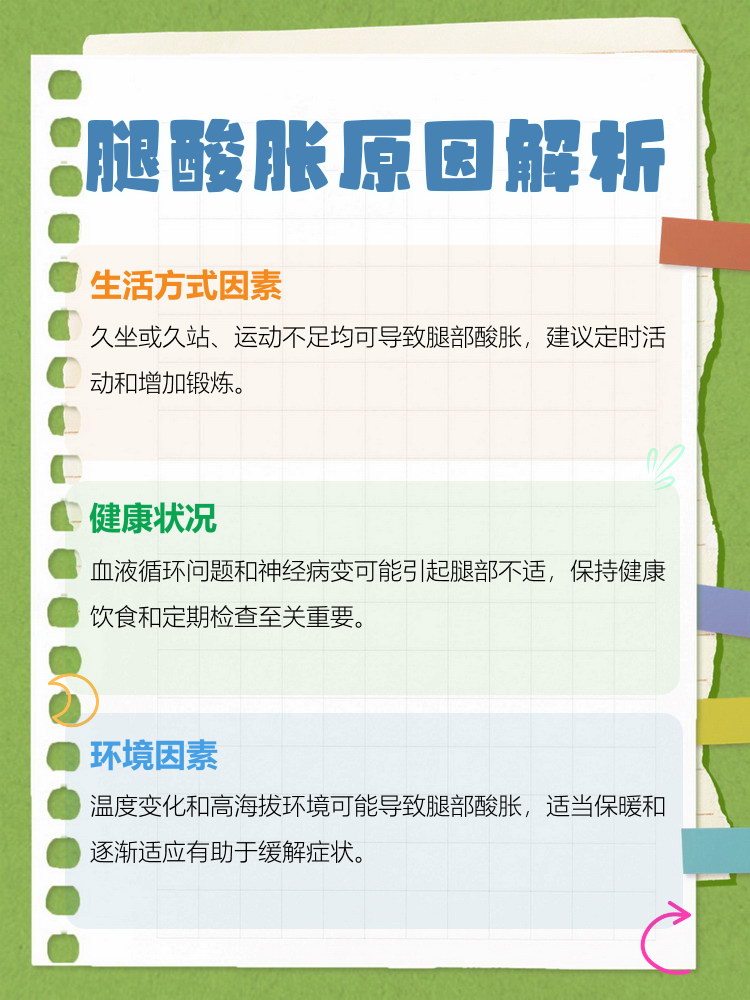 小腿部酸胀是怎么回事?